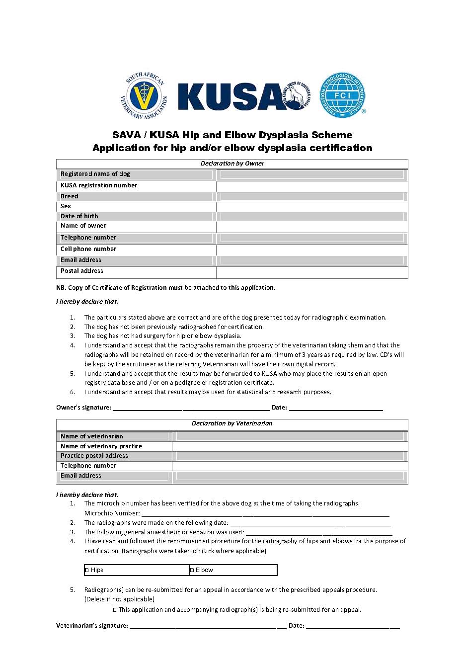 SAVA  KUSA HDED application  form JUNE 2023 final Page 1